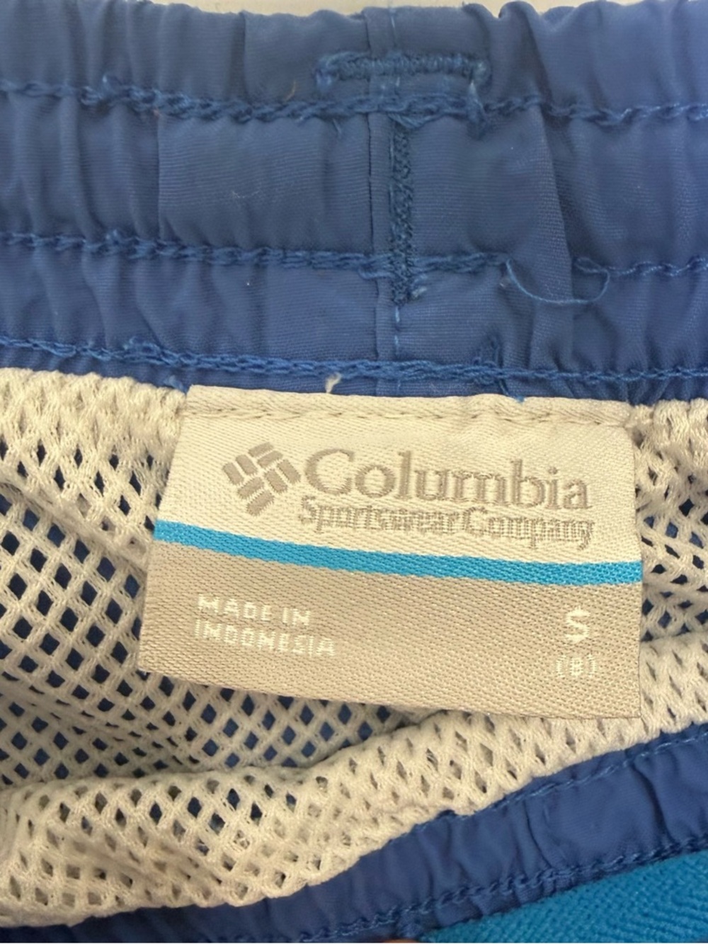 Columbia • Boy’s Backcast Blue Swim Trunks Size Small 8 - Picture 3 of 4